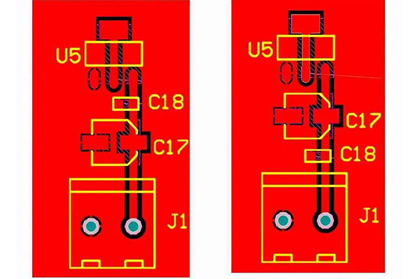 Placeringen af ​​kondensatorerne på Power Circuit Board, har du placeret dem korrekt?